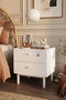 Hanah Home Luke - LK1-W Mesita de noche Blanca